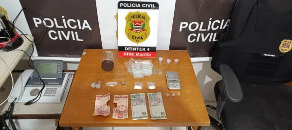 Indivíduo é preso por tráfico de drogas no Maracá - Zona Norte de Marília