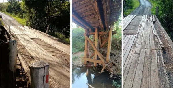 Ponte sobre o Córrego do Prata será reconstruída com recursos da Defesa Civil do Estado